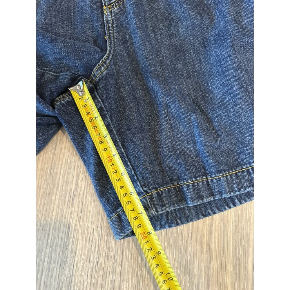 Aerie Vintage Style Denim Shorts Women’s Large Elastic Waist Blue Pockets - Picture 5 of 7